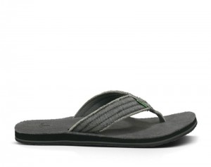 Men Sanuk Fraid Not Flip Flops Grey | NQJ923764