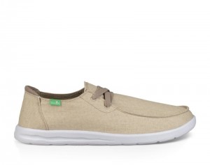 Men Sanuk Shaka Shoes Khaki | PYM519643