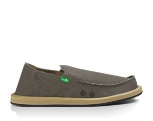 Men Sanuk Vagabond Shoes Khaki | THK216953