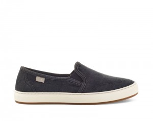 Women Sanuk Avery Hemp Vegan Slip On Shoes Black | BYQ364827