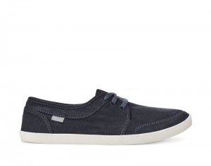 Women Sanuk Pair O Dice Lace Shoes Navy | KUA605274