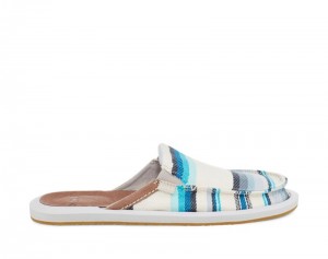 Women Sanuk You Got My Back Blanket Sustainable Slip On Sidewalk Surfers Blue | CMZ435079