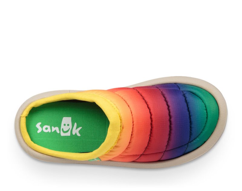 Kids' Sanuk Lil Puffer Low Sidewalk Surfers Multicolor | OMI893710