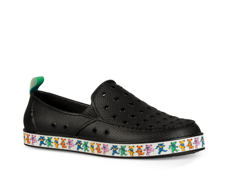 Kids' Sanuk Lil Walker Sidewalk Surfers Black | KMT268354