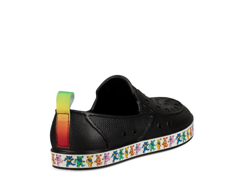 Kids' Sanuk Lil Walker Sidewalk Surfers Black | KMT268354