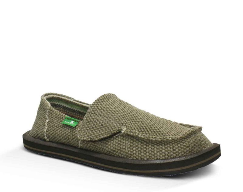 Kids' Sanuk Vagabond Sidewalk Surfers Brown | SQC673984