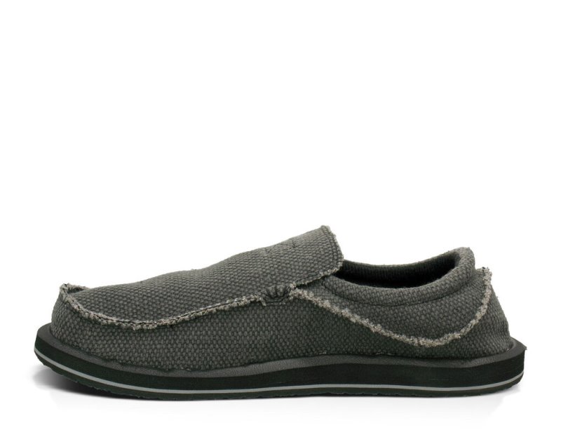 Men Sanuk Chiba Shoes Black | HWZ753280