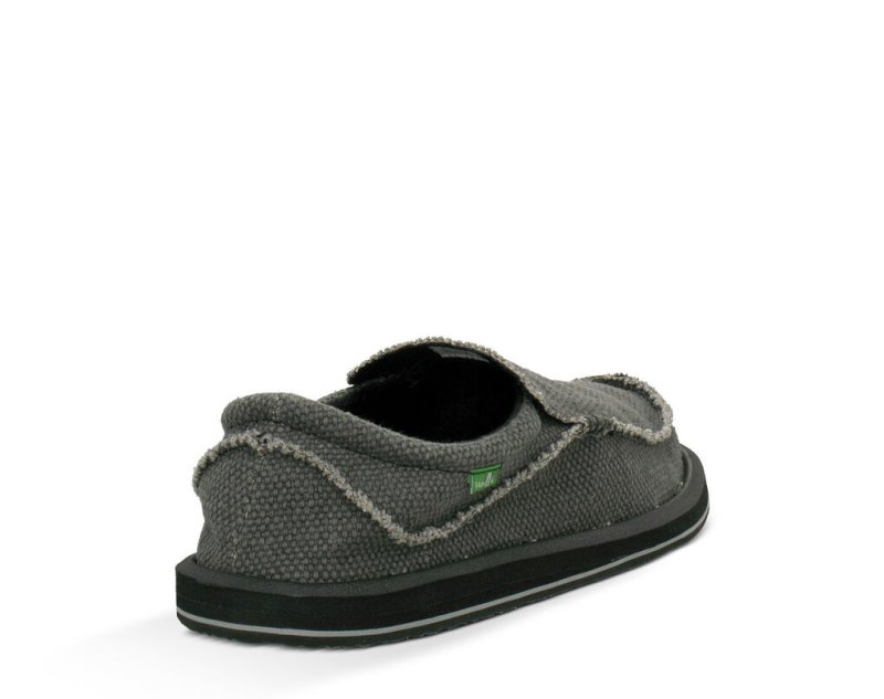 Men Sanuk Chiba Shoes Black | HWZ753280