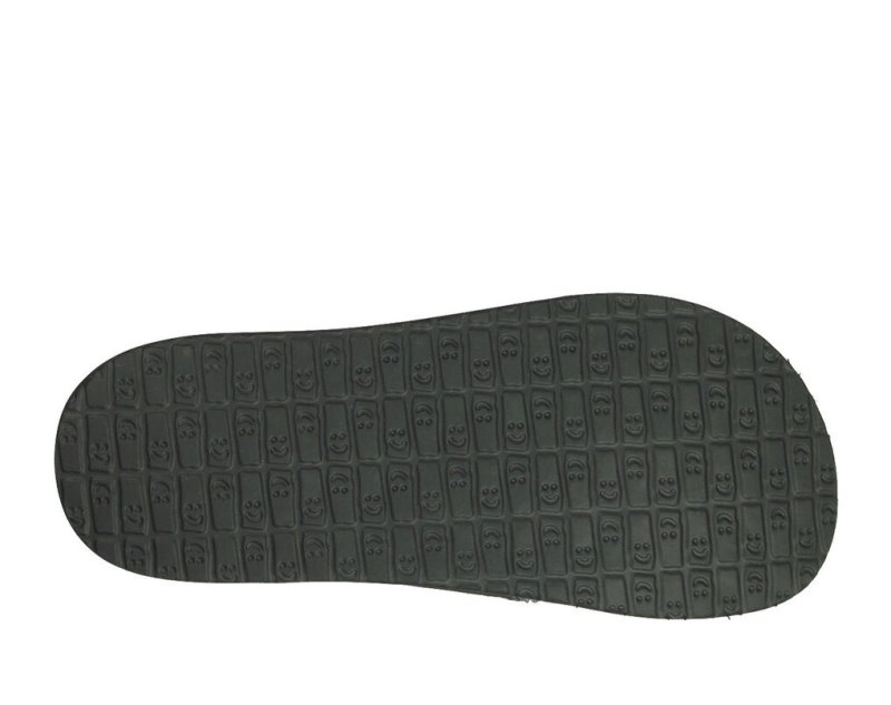 Men Sanuk Fault Line Flip Flops Grey | DAU416837