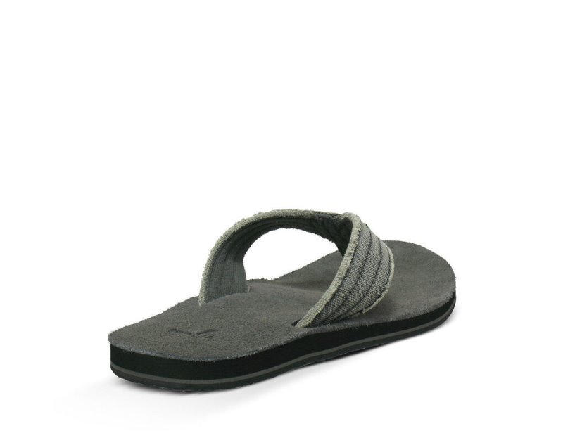 Men Sanuk Fraid Not Flip Flops Grey | NQJ923764