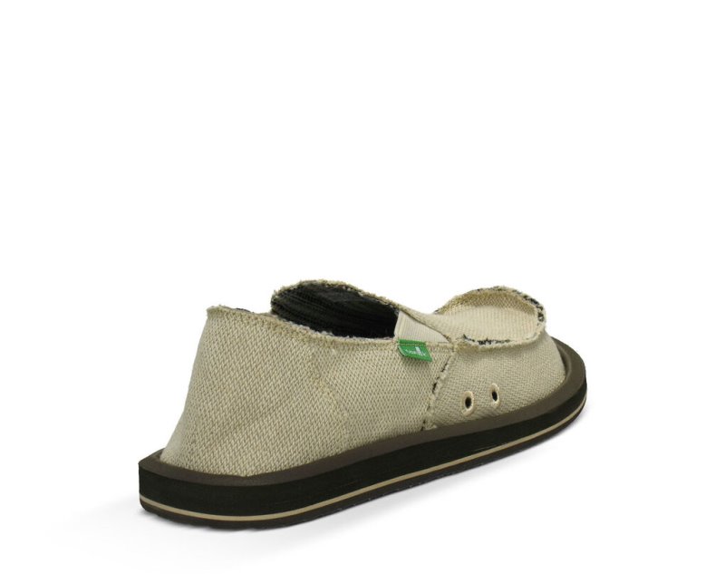 Men Sanuk Hemp Sidewalk Surfers Beige | IGF790845