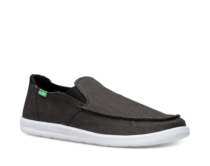 Men Sanuk Hi Five Shoes Black | ZWU071526