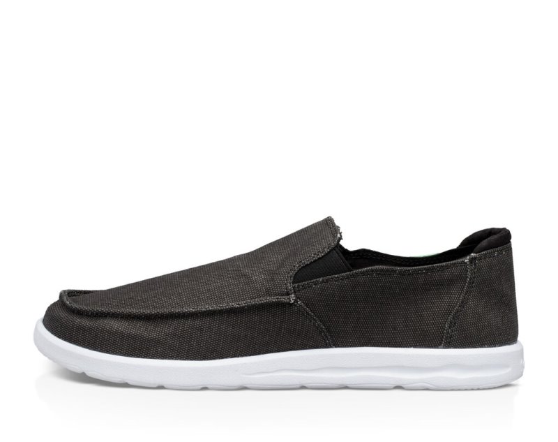 Men Sanuk Hi Five Shoes Black | ZWU071526