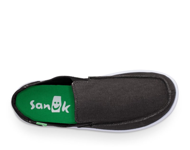 Men Sanuk Hi Five Shoes Black | ZWU071526