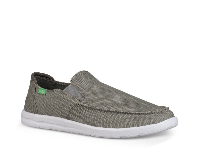 Men Sanuk Hi Five Shoes Grey | MQW109468