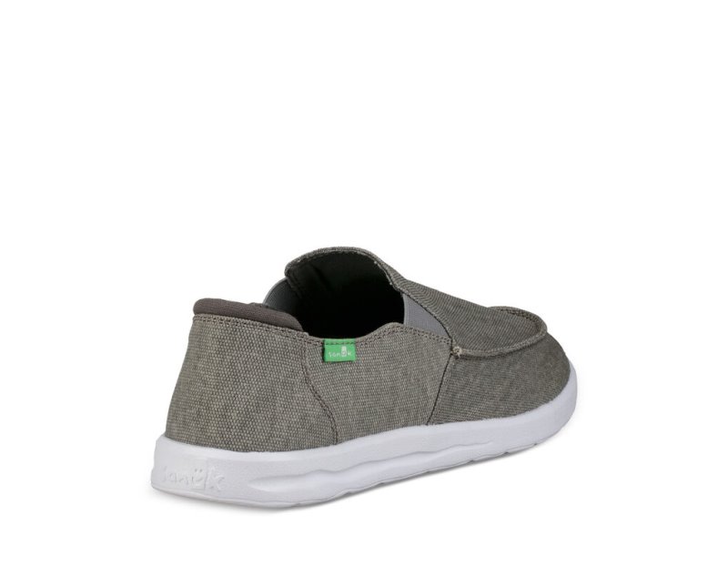 Men Sanuk Hi Five Shoes Grey | MQW109468