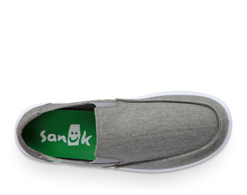 Men Sanuk Hi Five Shoes Grey | MQW109468