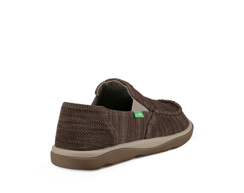 Men Sanuk Mesh Vagabond Tripper Shoes Khaki | XBA249630