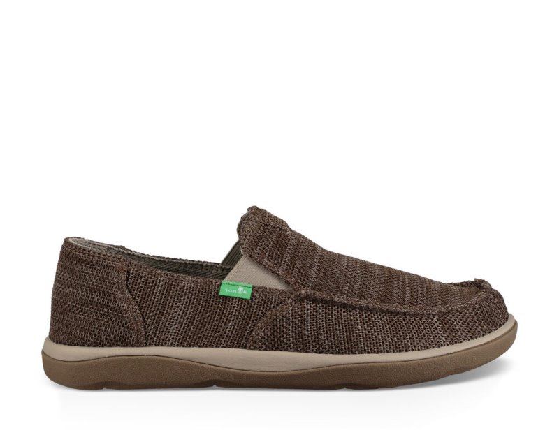 Men Sanuk Mesh Vagabond Tripper Shoes Khaki | XBA249630