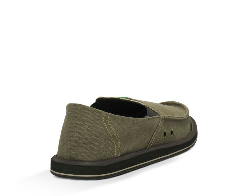 Men Sanuk Pick Pocket Sidewalk Surfers Brown | UAY720496