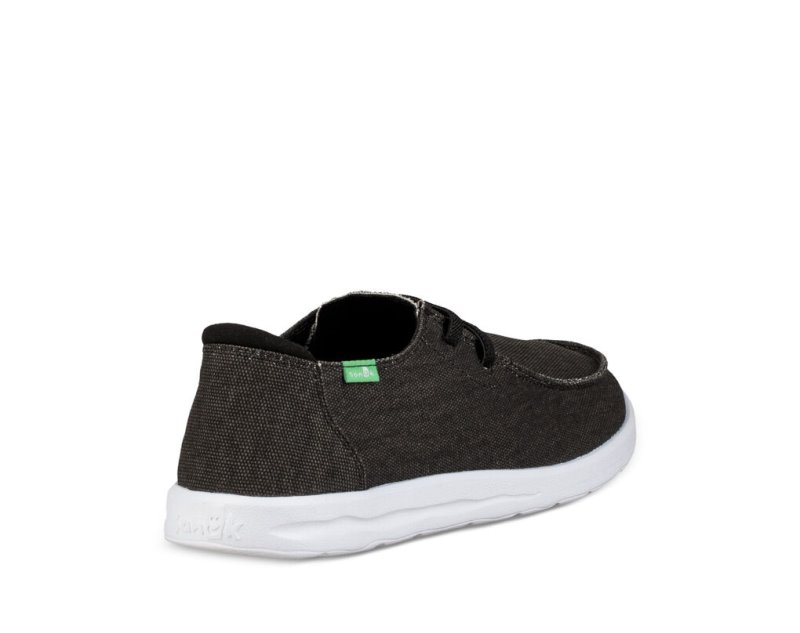 Men Sanuk Shaka Shoes Black | FPC369407