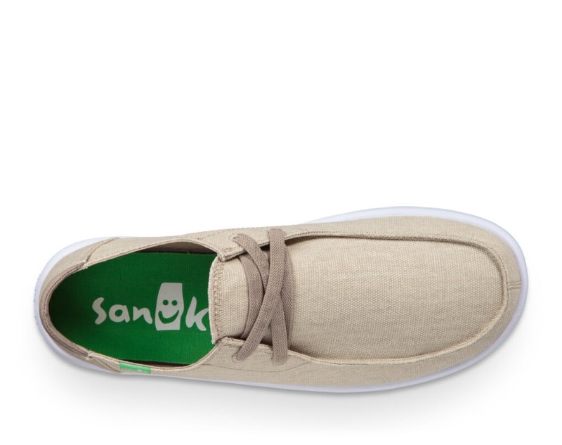 Men Sanuk Shaka Shoes Khaki | PYM519643