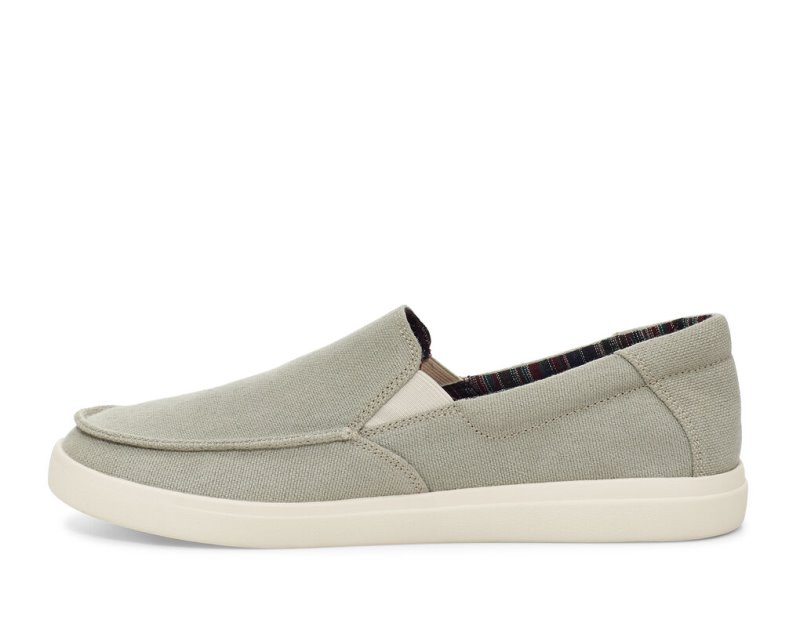 Men Sanuk Sideline 2 Hemp Slip On Shoes Light Green | IGM039418