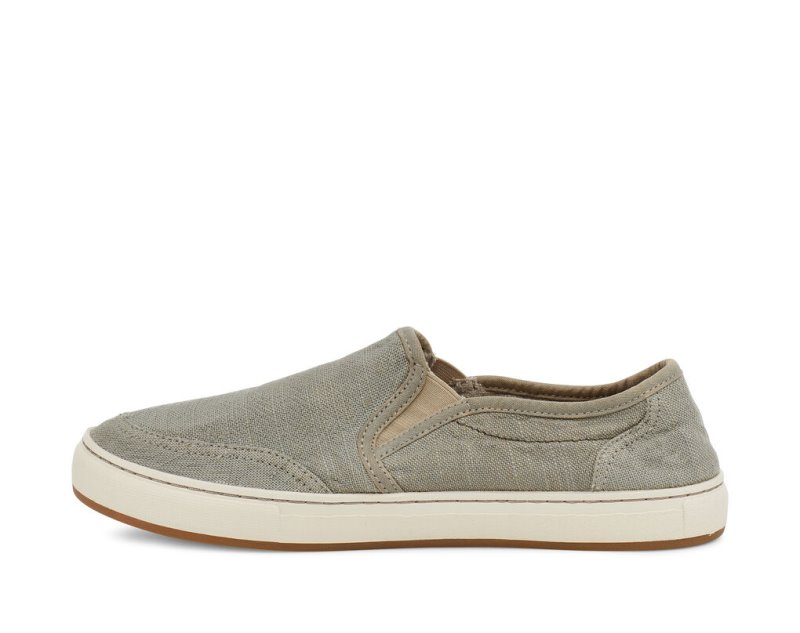 Men Sanuk Tideline Hemp Slip On Shoes Light Grey | VYH325741