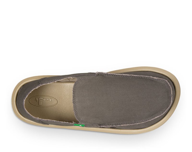 Men Sanuk Vagabond Shoes Khaki | THK216953