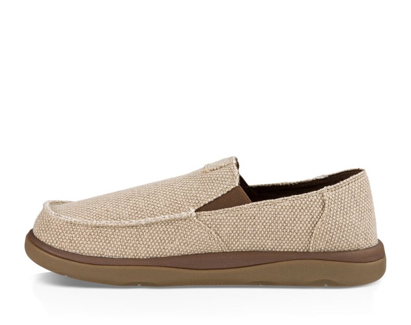 Men Sanuk Vagabond Tripper Shoes Beige | OHB852963