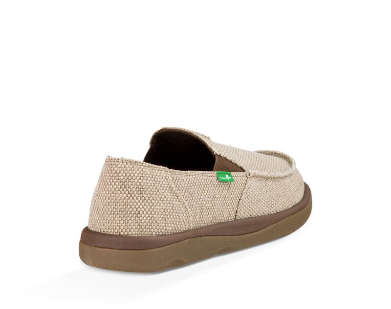 Men Sanuk Vagabond Tripper Shoes Beige | OHB852963