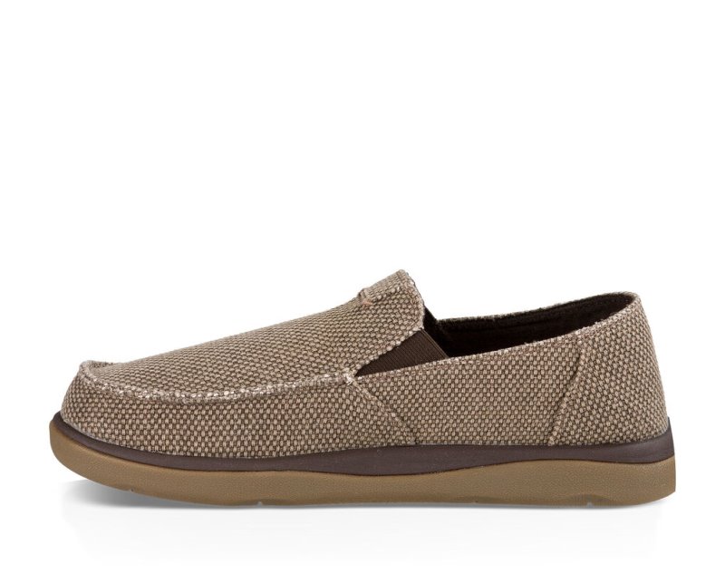 Men Sanuk Vagabond Tripper Shoes Brown | CAY423709