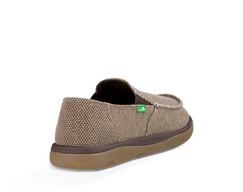 Men Sanuk Vagabond Tripper Shoes Brown | CAY423709