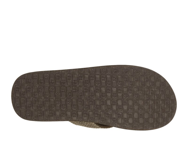 Men Sanuk Yogi 4 Flip Flip Flops Brown | RPJ710534