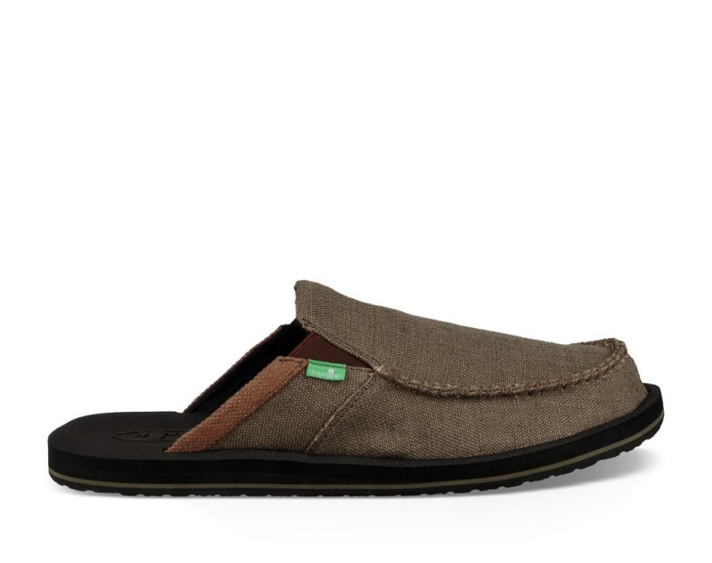 Men Sanuk You Got My Back III Slippers Brown / Black | UDM376508