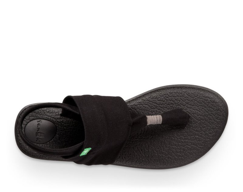 Women Sanuk 2 Sandals Black | AKU210357