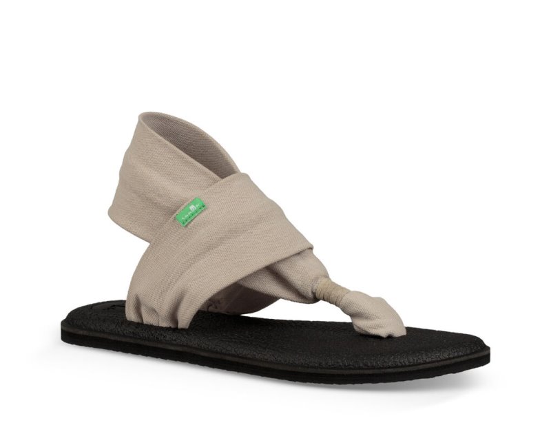 Women Sanuk 2 Sandals Light Beige | IMQ926138