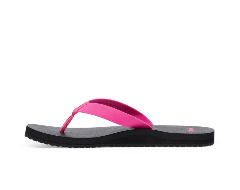 Women Sanuk Ashland St Vegan Flip Flops Pink | GTI928107