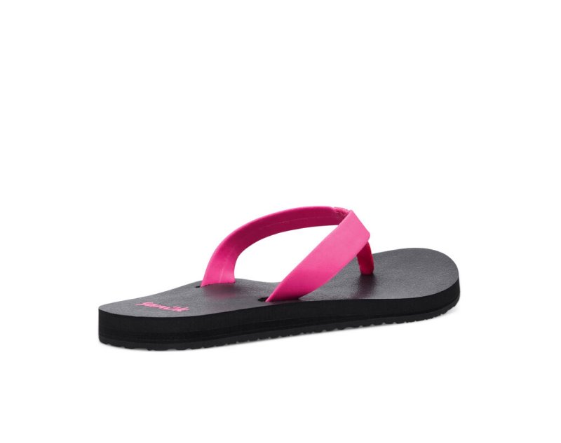 Women Sanuk Ashland St Vegan Flip Flops Pink | GTI928107