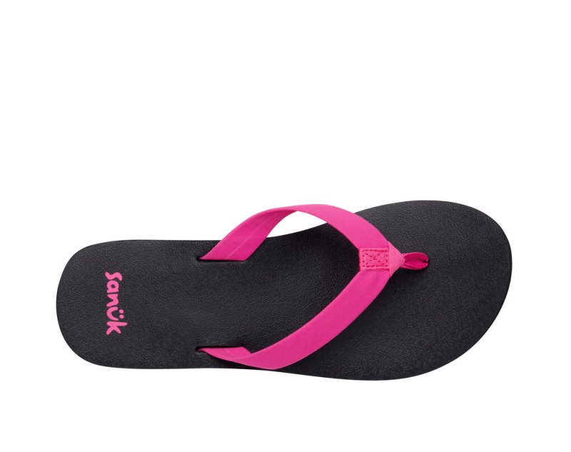 Women Sanuk Ashland St Vegan Flip Flops Pink | GTI928107