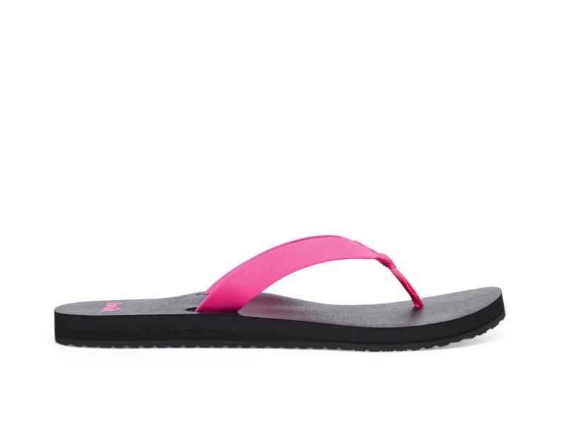 Women Sanuk Ashland St Vegan Flip Flops Pink | GTI928107