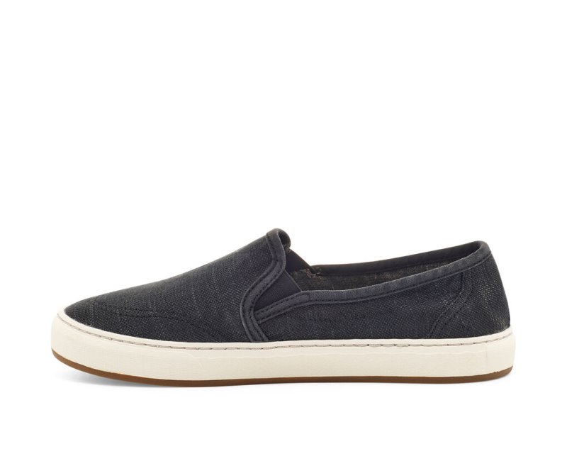 Women Sanuk Avery Hemp Vegan Slip On Shoes Black | BYQ364827