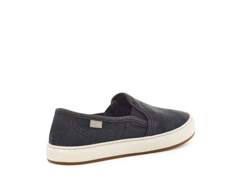 Women Sanuk Avery Hemp Vegan Slip On Shoes Black | BYQ364827