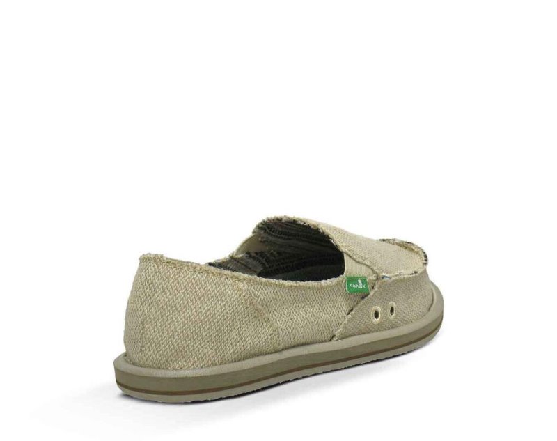 Women Sanuk Donna Hemp Shoes Beige | DVR127390