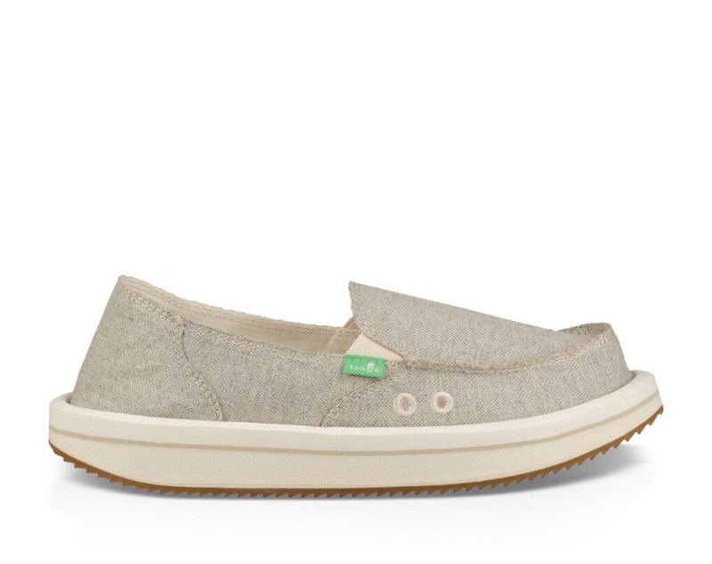 Women Sanuk Donna Rocker Sidewalk Surfers Beige | QJN685324