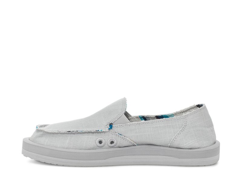 Women Sanuk Donna St Hemp Shoes Grey | LUO763102