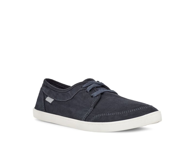 Women Sanuk Pair O Dice Lace Shoes Navy | KUA605274