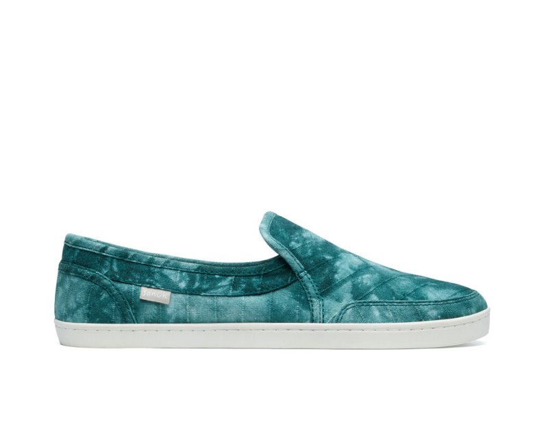 Women Sanuk Pair O Dice Tie Dye Shoes Turquoise | GON178236