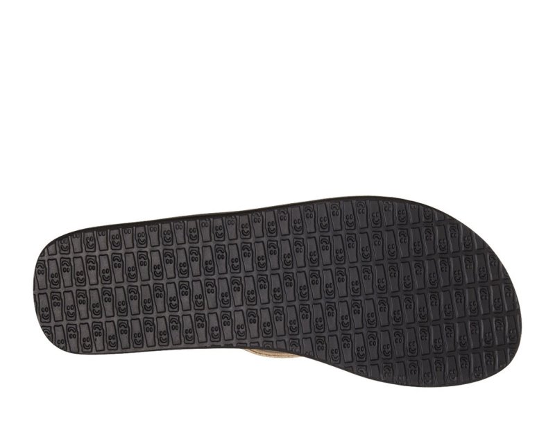 Women Sanuk Yoga Joy Flip Flops Black | SRV523064