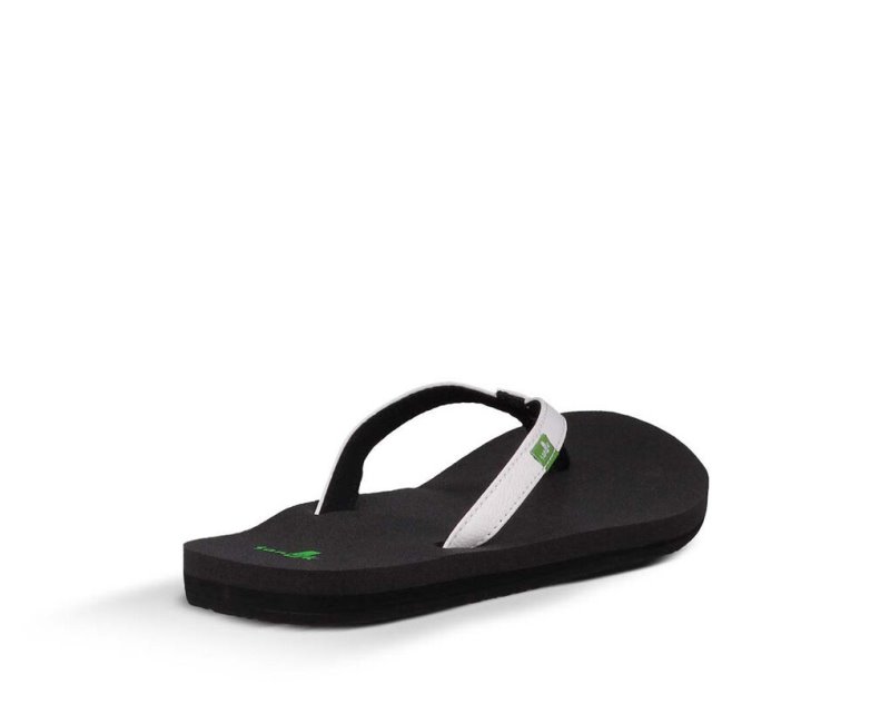 Women Sanuk Yoga Joy Flip Flops White | EYD958160